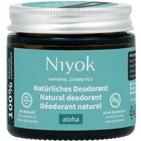Niyok Deo-Creme 2-in-1 anti-transpirant, Schutz vor Geruch & Schweiß, ohne Alluminium, Flowers, Deodorant Creme Unisex, Feste Deo Creme, vegan