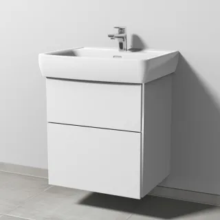 Sanipa 3way Waschtischunterbau zu Laufen Pro A Waschtisch mit 2 Auszügen, Weiß-Soft BR75643