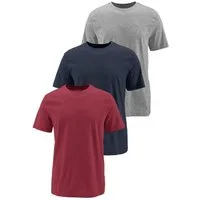 Man's World T-Shirt neue Farben! Preis-Leistungs Bestseller! Auch in Großen Größen (3er-Pack) aus Baumwolle, angenehmer Tragekomfort, hochwertige Verarbeitung