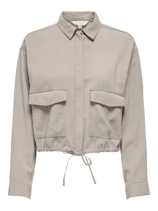 ONLY - ONLARIS LIFE LS JACKET WVN CC Pumice Stone - Gr. - XL