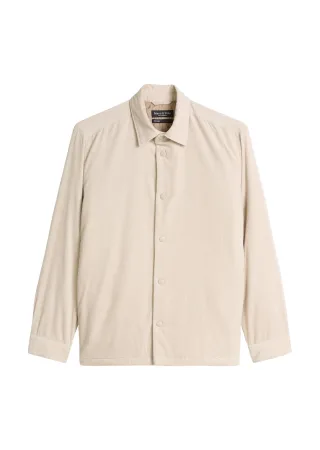 Marc OPolo Casual - Cord-Overshirt regular Linen Beige - Gr. - S