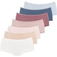 Vivance Panty (7er-Pack) aus weicher Baumwollqualität mit feiner Spitzeneinfassung