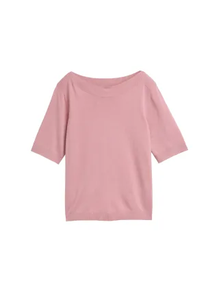 Tom Tailor - Strickpullover mit U-Boot-Ausschnitt morning pink - Gr. - L