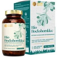 Nature Basics Hochwertiges Bio Bockshornklee Vegan im Braunglas 180 Kapseln, 180 St., 139 g