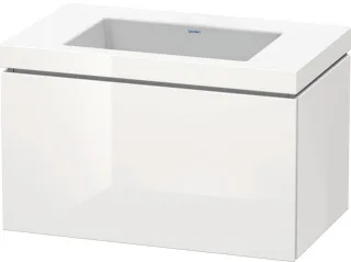Duravit L-Cube c-bonded Set wandhängend Weiß Hochglanz 800x480x500 mm - LC6917N8585 LC6917N8585