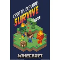 Poster MB 114 - Minecraft - Survive - Poster 61x91,5 cm