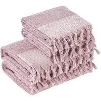 done.® Handtuch Set Provence Bohéme, Walkfrottier (Set, 4-St), Uni Farben, Boho-Style, Borte, verschiedene Set Varianten erhältlich