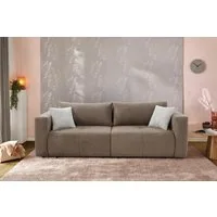 Jockenhöfer Gruppe Big-Sofa Relax, B: 243 cm, Liegefl. 145x197 cm, mit Bettfunktion, Bettkasten & Zierkissen, Sitzelemente ausziehbar
