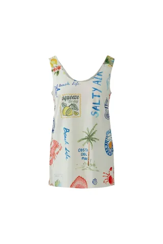 Oui - Top white red - Gr. - 34