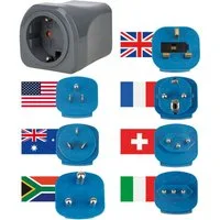Brennenstuhl Weltreise-Set mit 10 A Sicherung Reiseadapter