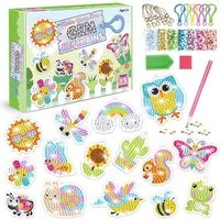 CLTYQ Kreativset Bastelset Kinder, DIY 5D Diamond Painting,15-teiliges,DIY Kunst, Diamantmalerei Schlüsselanhänger Spielzeug,Ab 5-12 Jahre
