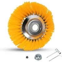 Clanmacy Rasenkante Unkrautbürste für Freischneider Nylonbürste Nylon 8 Zoll 25,4x200mm