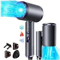 OYLCDI Haartrockner Föhn Ionen,klappbar, Weihnachtsgeschenk, Hair Dryer, 2400 W, mit 3 Stylingdüsen & 6 Temperatureinstellungen,Klappbar Haartrockner, Hairdryer Frisuren Zubehör Reisehaartrockner