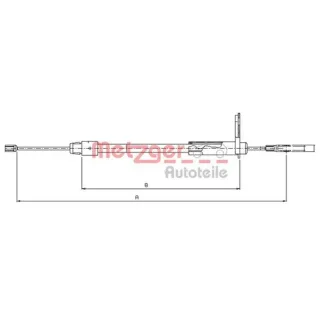 Metzger Handbremsseil hinten rechts Mercedes C-Klasse W203 CLC-Klasse CL203 CLK C209