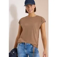 CECIL Rundhalsshirt mit Raffung