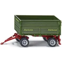 Siku Spielzeug-Auto Fortuna Seitenkipper - Robuster Zwei-Achs-Anhänger mit Kippfunktion