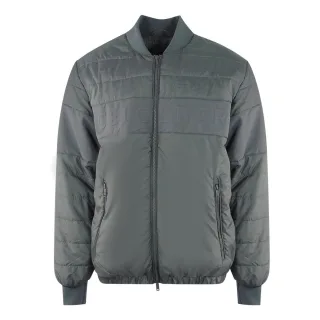 Ice Iceberg - Schlichte, wattierte Bomberjacke in Grau