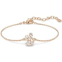 Swarovski Armkette Schmuck Geschenk Swan Armband, mit Swarovski® Kristall, Zirkonia (synth)