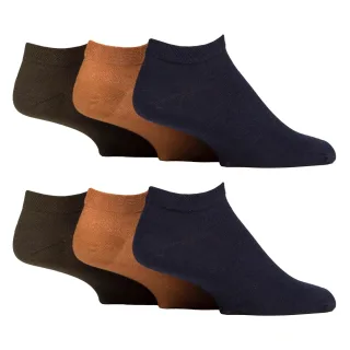 6er-Pack Herren Diabetes-Trainersocken | Gepolsterte Fußweite Knöchelsocken