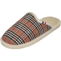 espadrij l´originale CHAUSSON WOOLCHECK Hausschuh Sable Check Small