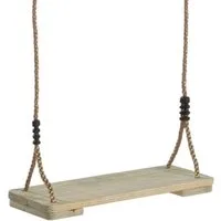 Wickey Schaukelsitz aus Holz – Massiv, robust & wetterfest für draußen (Natürliche Kinderschaukel förderung von Gleichgewicht & Koordination), für Garten, Spielturm oder Kinderschaukel, Wetterfest