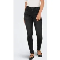 ONLY Skinny-fit-Jeans ONLWAUW HW DOU BUT CUT SKINNY DNM EXT Materialmix, skinny fit