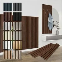 Hexim Wanddekoobjekt APH13 (Akustikpaneele 138,5x60cm Holz Comfort - flexible Holzpaneele Platten Lamellenwand MDF Wandpaneele Lamellenverkleidung Wandverkleidung schalldämmend 0.83m² Catania Oak)