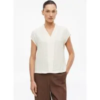 s.Oliver Blusentop Bluse Ärmellose Viskose-Bluse mit V-Ausschnitt
