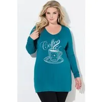 MIAMODA T-Shirt Langarmshirt Pailletten-Motiv Langarm