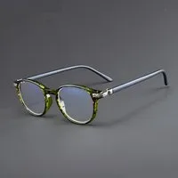 PACIEA Brille Ohne Sehstärke Damen Rundrahmen Anti Blaulicht Anti-Müdigkeit