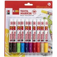 Marabu Textilmarker Marabu KiDS Textilmarker Set 10 Teile