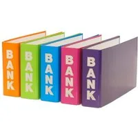Livepac Office Bankordner 5 Bankordner / 140x250mm / je 1x orange, hellgrün, hellblau, pink und