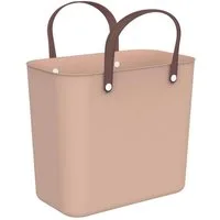 ROTHO Tragetasche Einkaufstasche ALBULA, 25 Liter, Rose, Kunststoff, ergonomische Tragegriffe, B 40 x H 34 x T 23,5 cm