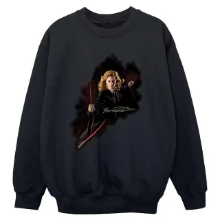 Harry Potter - "Fight Like A Girl" Sweatshirt für Mädchen (Schwarz)