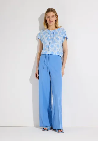 MORE & MORE - Blusenshirt blau - Gr. - 40