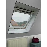GARDINIA Fliegengitter-Gewebe Insektenschutz Dachfenster Gaze, mit Reißverschluss für Dachfenster-Griff