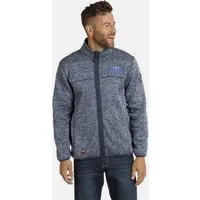 Jan Vanderstorm Sweatjacke KOLMUND mit Zick-Zack-Muster