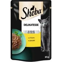 Sheba SHEBA® Portionsbeutel Delikatesse in Gelee mit Huhn 85g, für: Katze