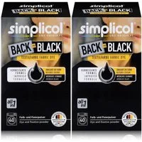 simplicol Textilfarbe Simplicol Textilfarbe Back to Black 400g - Erneuert die Farbe (2er Pac