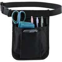FELIXLEO Gürteltasche Gürteltasche Krankenschwester Tasche Pflege Zubehör Kellner Schwarz (1-tlg)