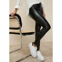 Tamaris Leggings enge Form in Leder-Optik