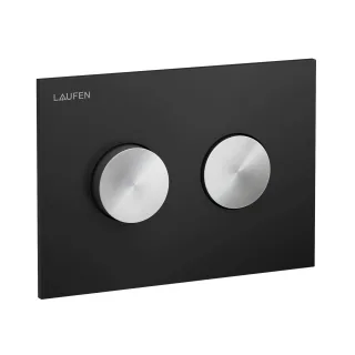 Laufen Betätigungsplatte GROOVE INEO mit Dual-Flush schw matt/Tasten Edst. gebür, H9001171240001 H9001171240001