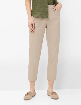 Brax Damen Chino Style MARA S SOFT GREIGE, hellbeige, Gr. 44