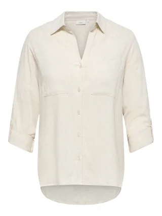 ONLY CARMAKOMA - CARSIESTA YASMIN LS LI BL SHIRT PNT NOOS Moonbeam - Gr. - 48