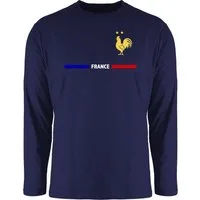 Shirtracer Rundhalsshirt Frankreich Trikot Wappen, France mit Stolz, Französisches Fan-Motiv 2026 Fussball WM Fanartikel