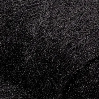 Strickstoff "Schimmer" mit Fransen, schwarz