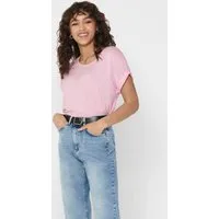 ONLY T-Shirt ONLMOSTER – Kurzarmshirt mit Aufschlag und klassischem Look Viskosemischung, regular fit