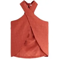 Next Neckholdertop Neckholder-Oberteil mit Jacquard-Schachbrettmuster (1-tlg)
