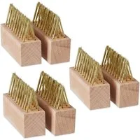 relaxdays Fugenkratzer Fugenbürste Unkraut 6er Set