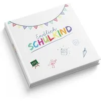 itenga Tagebuch itenga Gästebuch Motiv Endlich Schulkind WEISS 88 Seiten 21 x 21cm